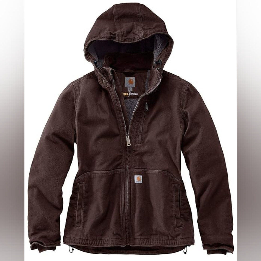 Carhartt Dark Brown Hooded Insulated Jacket